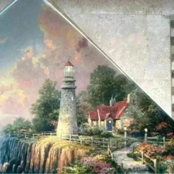 Thomas Kinkade First Edition Plate “A Light in the Dark” The Bradford Exchange - Picture 4 of 17